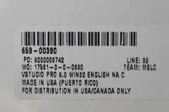 NEW Shrinkwrap Microsoft Visual Studio Professional 6.0 PRO 6 659-00390 Basic C+
