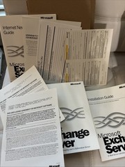 Microsoft Exchange Server Enterprise 5.0 Edition 10 License Big Box 1997 Vintage