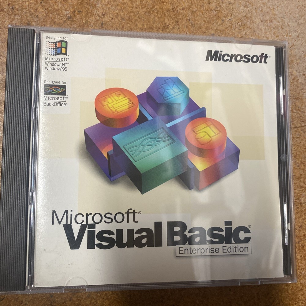 Microsoft Visual Basic 5.0 Enterprise Edition Full Retail with CD Key NT / 98