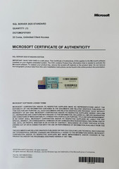 Microsoft SQL Server 2025 Standard 32 Core Unlimited User CALs CoA Authentic