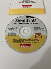 diamond stealth 3d accelerated 2 CD Rom Windows 95, NT 3.51