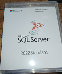 Microsoft SQL Server 2022 Standard Edition, 24 Core License, DVD Installation