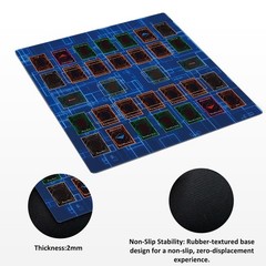 Extalas for Yugioh Playmat, 2-Player, Limited Edition Rare Dice and Free Storage