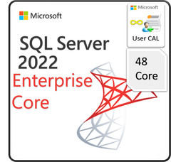 Microsoft SQL Server 2022 Enterprise Core , 48 Core License – Unlimited CAL