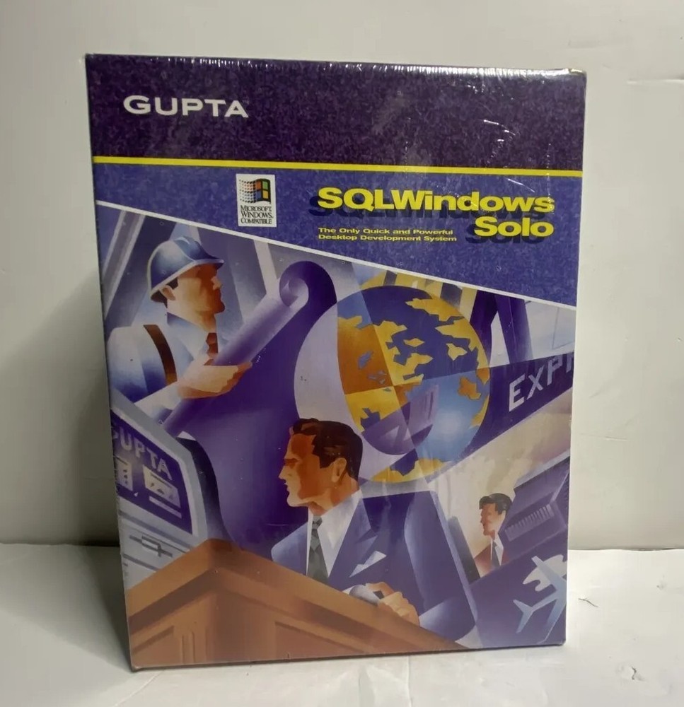 Gupta SQLWindows Solo Desktop Development System Sealed Box Windows 1994