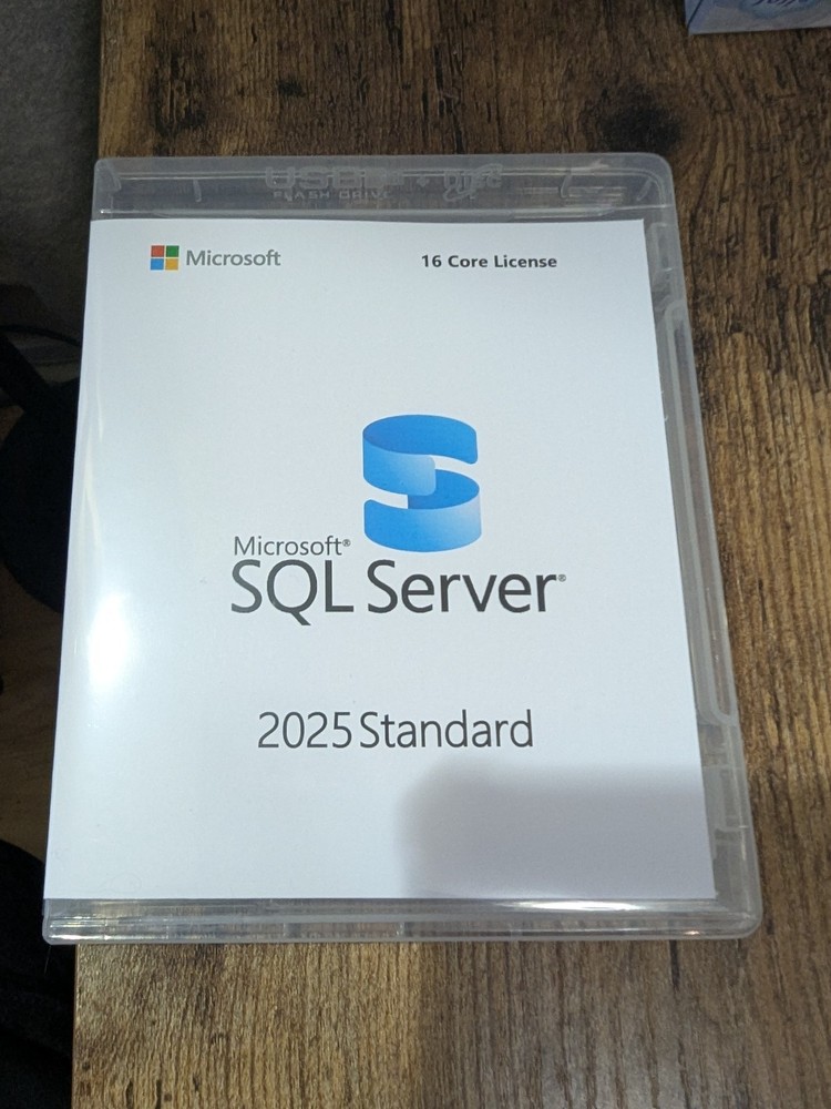 Microsoft SQL Server 2025 Standard – Single Server Perpetual – 16 Core (USB)