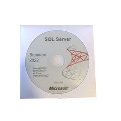 SQL Server 2022 Standard 16 Core License & DVD Unlimited CALs – Retail NEW
