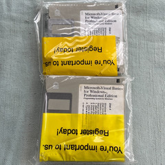 Microsoft Visual Basic for Windows Professional Edition New NIP v3.0 1993 3.5″