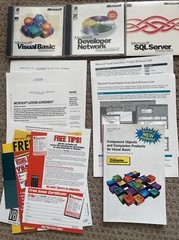 Microsoft Visual Basic 5.0 Enterprise Edition Upgrade with CD keys.