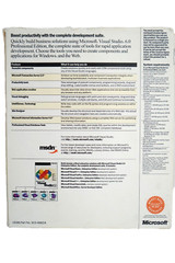 Microsoft Visual Studio Professional 6.0 UPGRADE or FULL VERSION WIN 95 thru 11