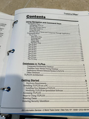 Tradeline Plus IDD Information services User’s manual & software vintage