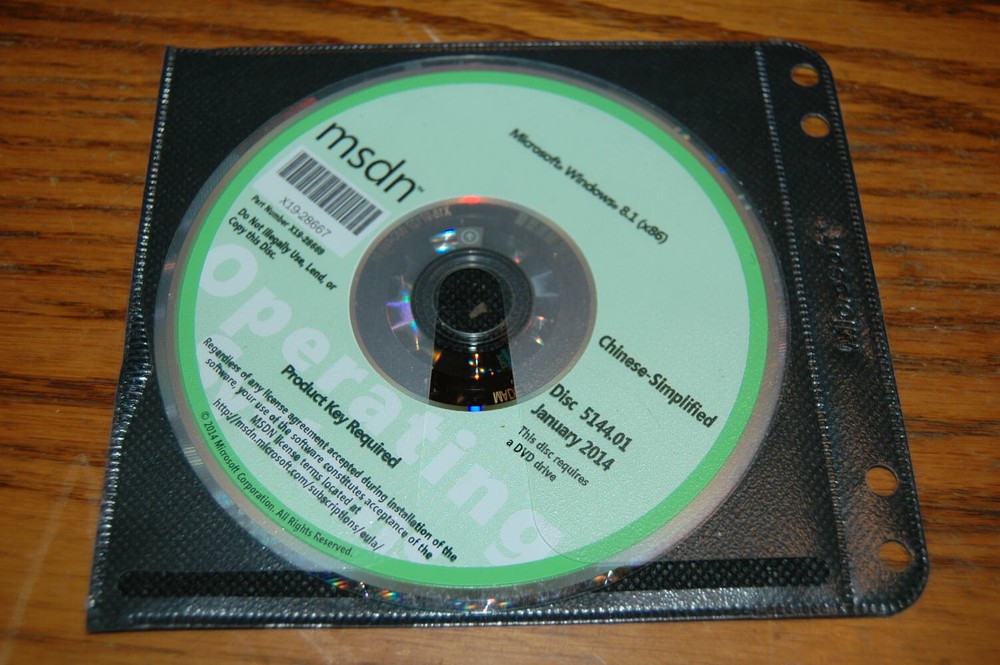 Microsoft MSDN Windows 8.1 X64 Disc 5144.01 Januray 2014 Chinese Simplified
