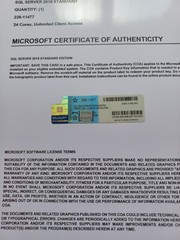 Microsoft SQL Server 2019 Standard 24 Core License unlimited User CALs 228-11477