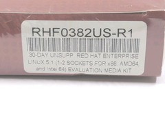 RED HAT ENTERPRISE LINUX 5 SERVER RHF0382US-R1 for PC x86 AMD 64 INTEL 64 30 Day