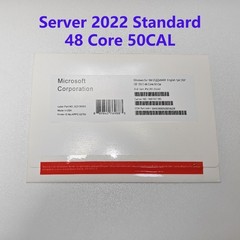 Microsoft Windows Server 2022 Standard 48 Core 50 CAL Key DVD & COA