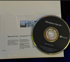 New Microsoft Windows Server 2022 Standard 64-bit License & DVD 16 Core sealed