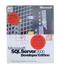 Vintage Microsoft SQL Server 2000 Developer Edition English Retail Box Software