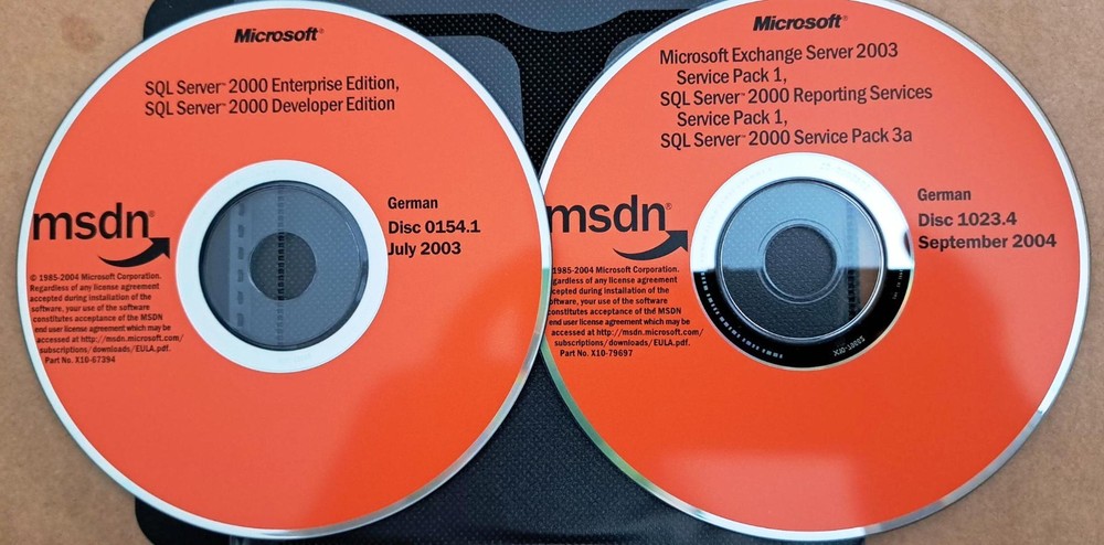 Microsoft SQL Server 2000 Enterprise / Developer Editions GERMAN w/ Key License