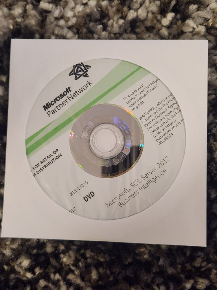 Microsoft SQL Server 2012 Business Intelligence MSDN DVD Disc English X18-13215