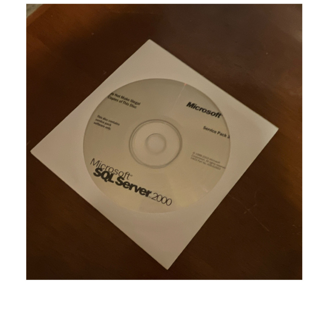 Microsoft SQL Server 2000 Database Management System CD Service Pack 3
