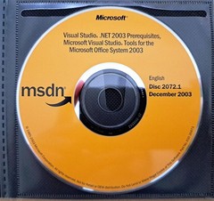 Microsoft Visual Studio .NET 2003 Professional & MSDN Library w/ Key License