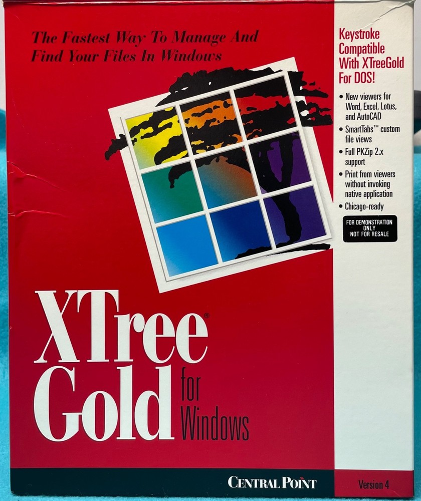 Central Point XTREE GOLD for Windows Ver 4.0 File Management