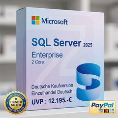 Windows SQL Server 2025 Enterprise 2Core | Purchase Version German ESD RRP: €12,195
