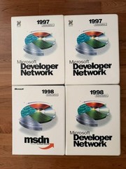 Vintage Microsoft MSDN 1997 & 1998 144-CD 4-Binder Developer Archive Lot