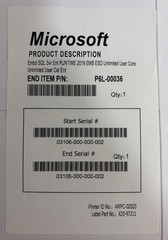 Microsoft SQL Server 2019 Standard Embedded Runtime OPK Kit P6L-00036 Sealed