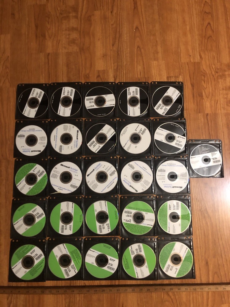 VTG Lot of 26 Microsoft TECHNET DVD’s CD-ROM June 2005 EUC