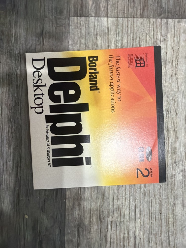 Borland Delphi Desktop Version 2 Windows 95 / NT 32-bit HDC1320WW10180 BOR8822