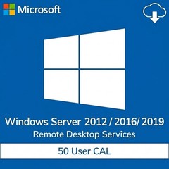 RDS CAL – Remote Desktop Service For Windows Server 2012/2016/2019 50 User CAL