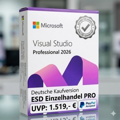 Microsoft Visual Studio Professional 2026 RRP: €1,519 Product Key | DE New