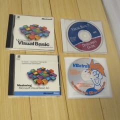 Microsoft Visual Basic Professional 1.0, 4.0, with VB Extras CD & VB 5.0 dev CD