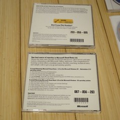 Microsoft Visual Basic Professional 1.0, 4.0, with VB Extras CD & VB 5.0 dev CD