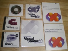Microsoft Visual C++ 6.0 Pro; Visual Studio 6.0 Plus Pack; Library CD & Manuals