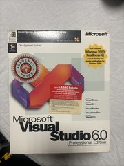 Sealed Microsoft Visual Studio 6.0 Professional Edition. 659-00391 Opened Box