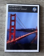 HP 3PAR VSS Provider 2.2.1 Microsoft Windows Software DVD Sealed No License