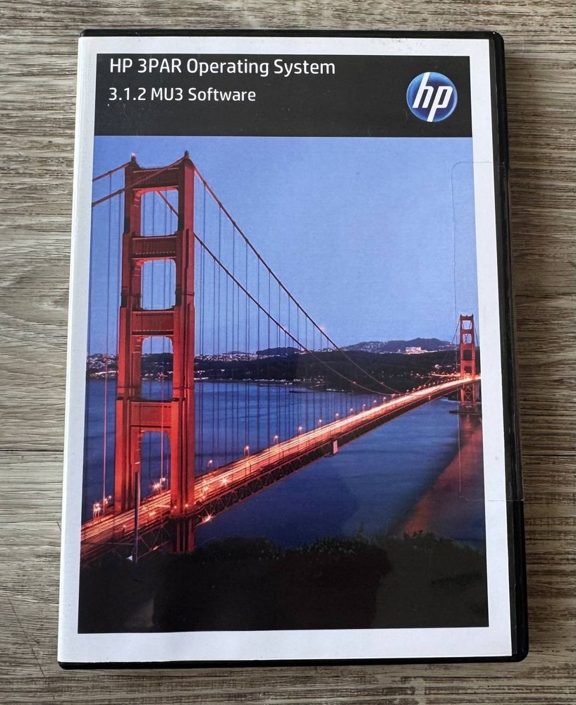 HP 3PAR Operating System 3.1.2 MU3 Software DVD Factory Sealed No License