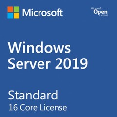 Microsoft Windows Server 2019 Standard Base License and Media 16 Core, 10 User C