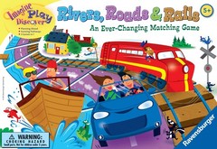 Ravensburger Rivers, Roads and Rails – Innovative Matching Game for Kids | Encou