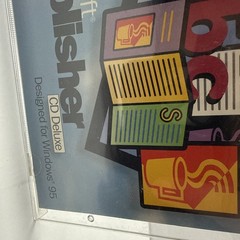 Microsoft Publisher CD Deluxe Windows 95 Part 62934 Has Key On Case