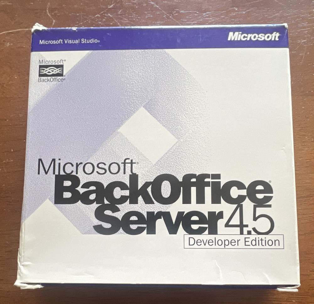 Microsoft BackOffice Server 4.5 Developer Edition CD Set Windows NT Multi-Lang