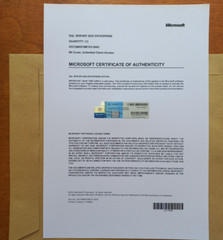 SQL Server 2022 Enterprise 96 Core License, unlimited User CALs PHYSICAL ITEM