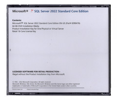 Microsoft SQL Server 2022 Standard with 16 Core License, unlimited User CALs