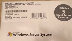 Microsoft Windows Small Business Server 2003 Standard & Premium Edition 5-Users