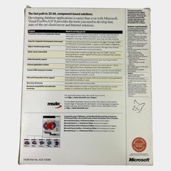 Microsoft Visual FoxPro 6.0 Professional Edition Box Set w/ Key