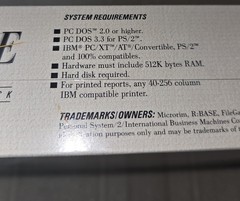 R:BASE for DOS R Base RBase Trial Pack V7 5.25″ Disk Microrim RETAIL BOX Retro