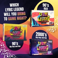 Lyric Legend 90s Hip-Hop Rap Music Trivia Game – Expandable Multi-Game