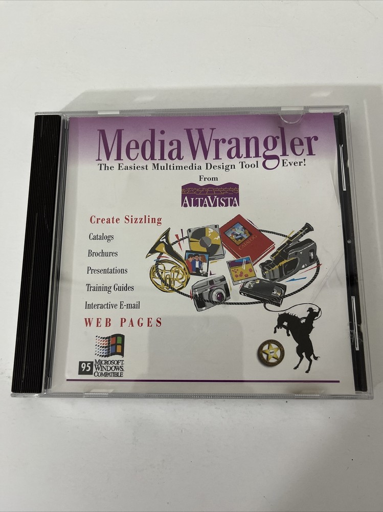Media Wrangler AltaVista Create Sizzling Web Pages Windows 95
